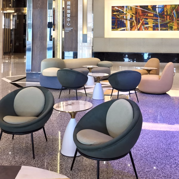 鵝卵石沙發 麗寶福容飯店大廳6｜JA FURNITURE